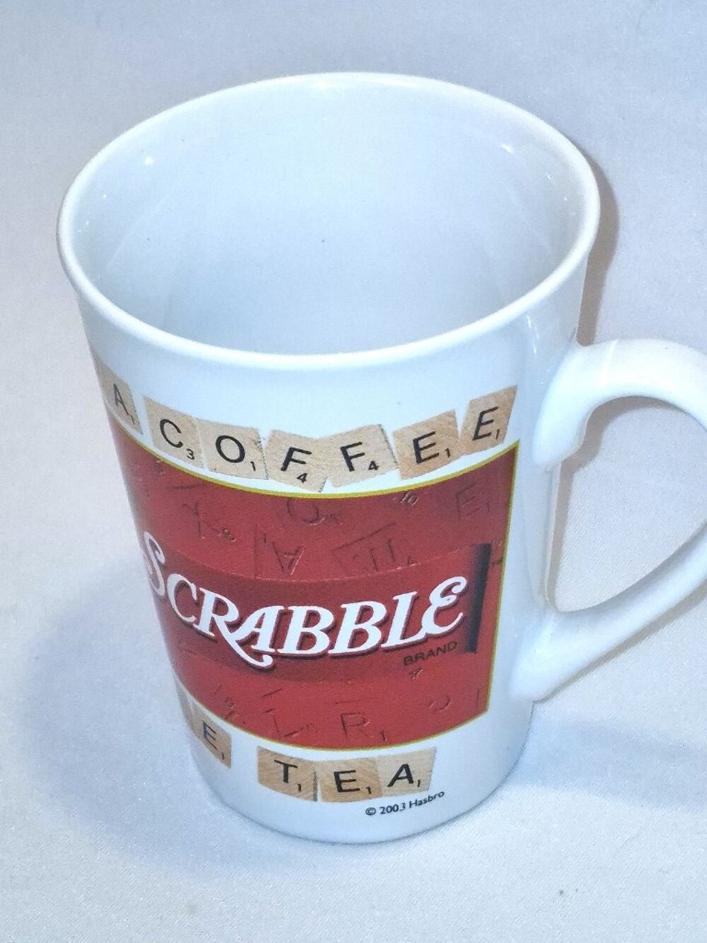 Vintage SCRABBLE Board Game Mugs Set Of Two Cups Coffee Tea GIFT Novelty RARE
